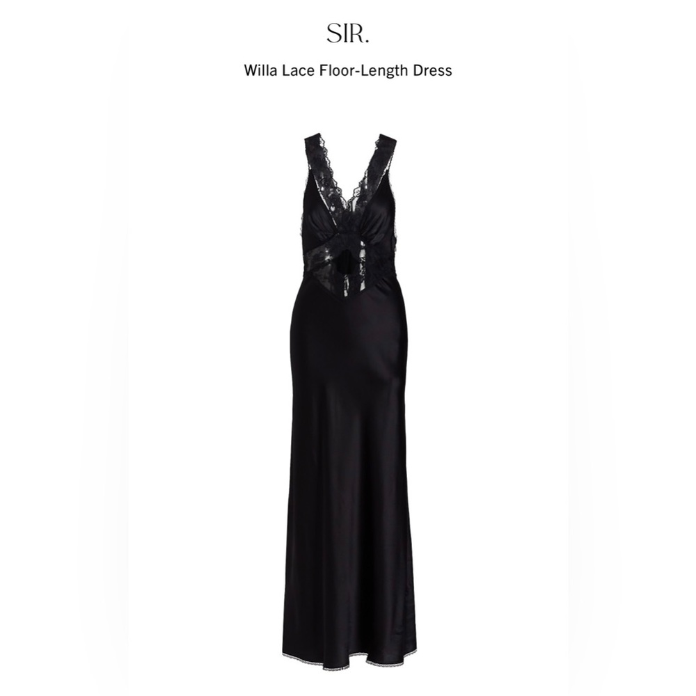 Sir. The Label  - Willa ARIES CUT OUT GOWN Lace Floor-Length dress New w/o tags - Picture 9 of 11